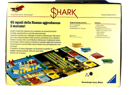 SHARK GIOCO IN SCATOLA RAVENSBURGER 1991 COMPLETO OTTIMO