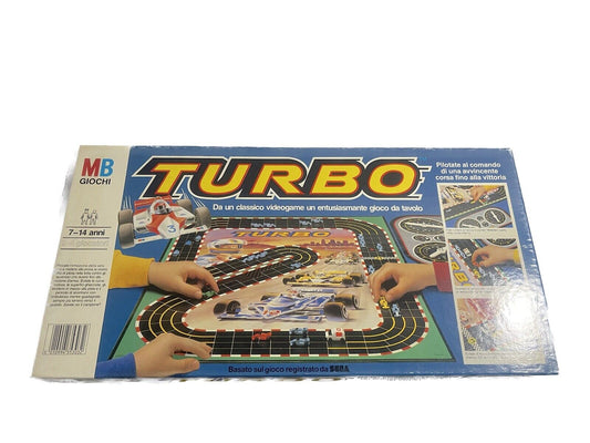 TURBO GIOCO IN SCATOLA MB GIOCHI COMPLETO VINTAGE 1984 OTTIMO