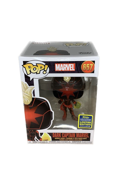 FUNKO POP! MARVEL #657 DARK CAPTAIN MARVEL 2020 SUMMER CONVETION LIMITED EDITION